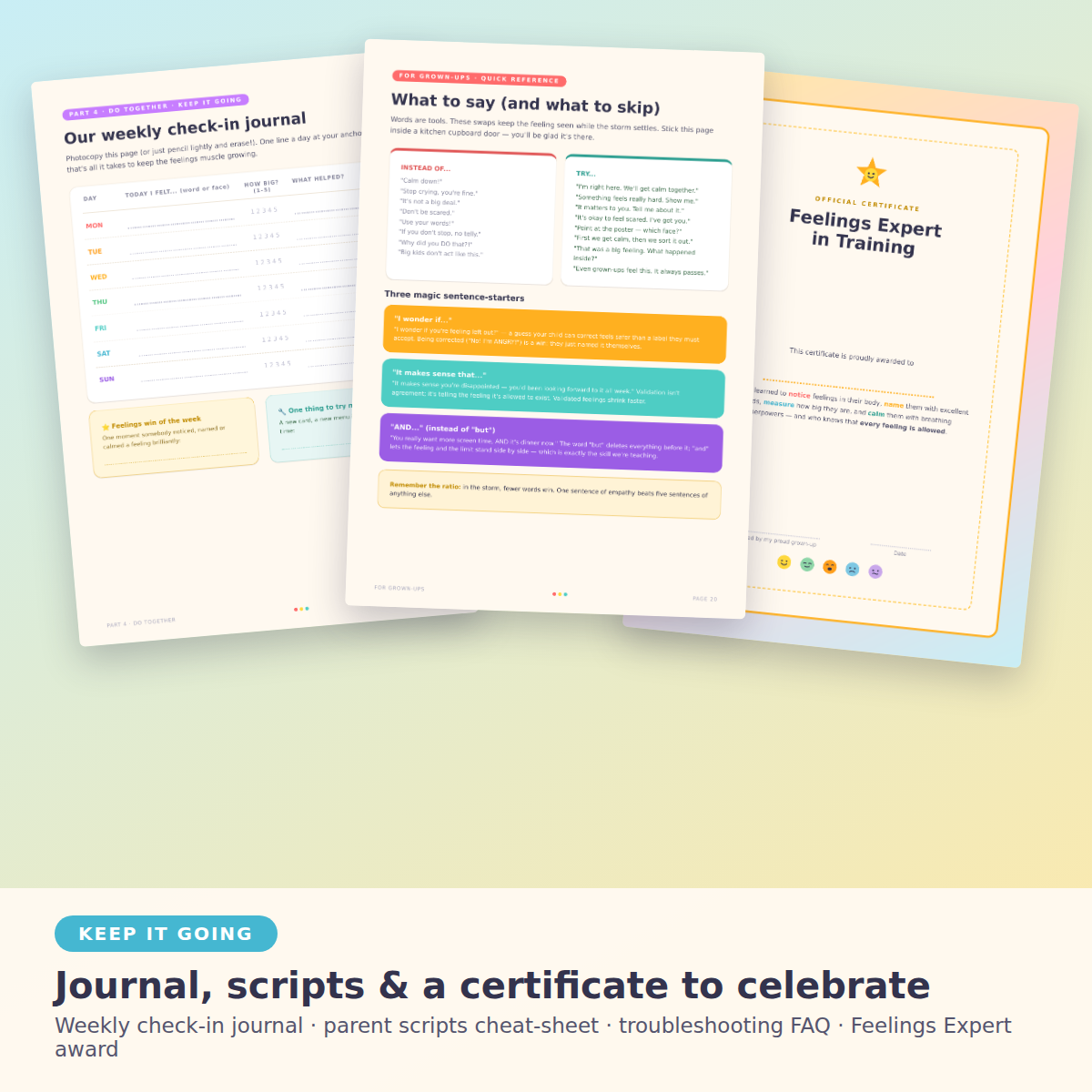 The Big Feelings Workbook: Help Your Child Identify & Regulate Emotions
