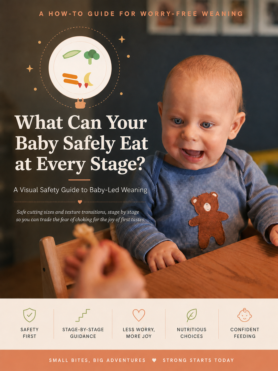 Baby's First 100 Bites: A Visual Safety Guide to Baby-Led Weaning