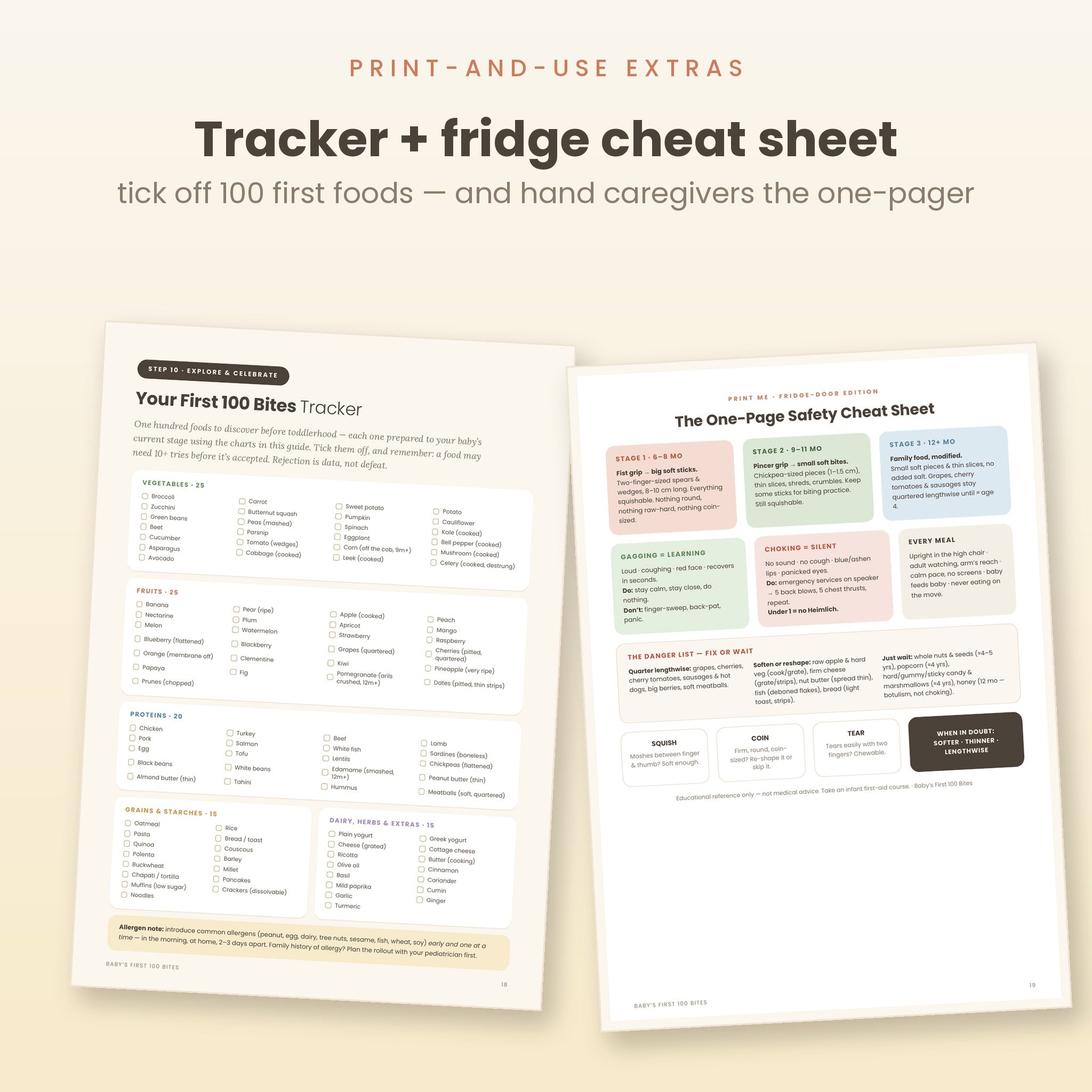 Baby's First 100 Bites: A Visual Safety Guide to Baby-Led Weaning